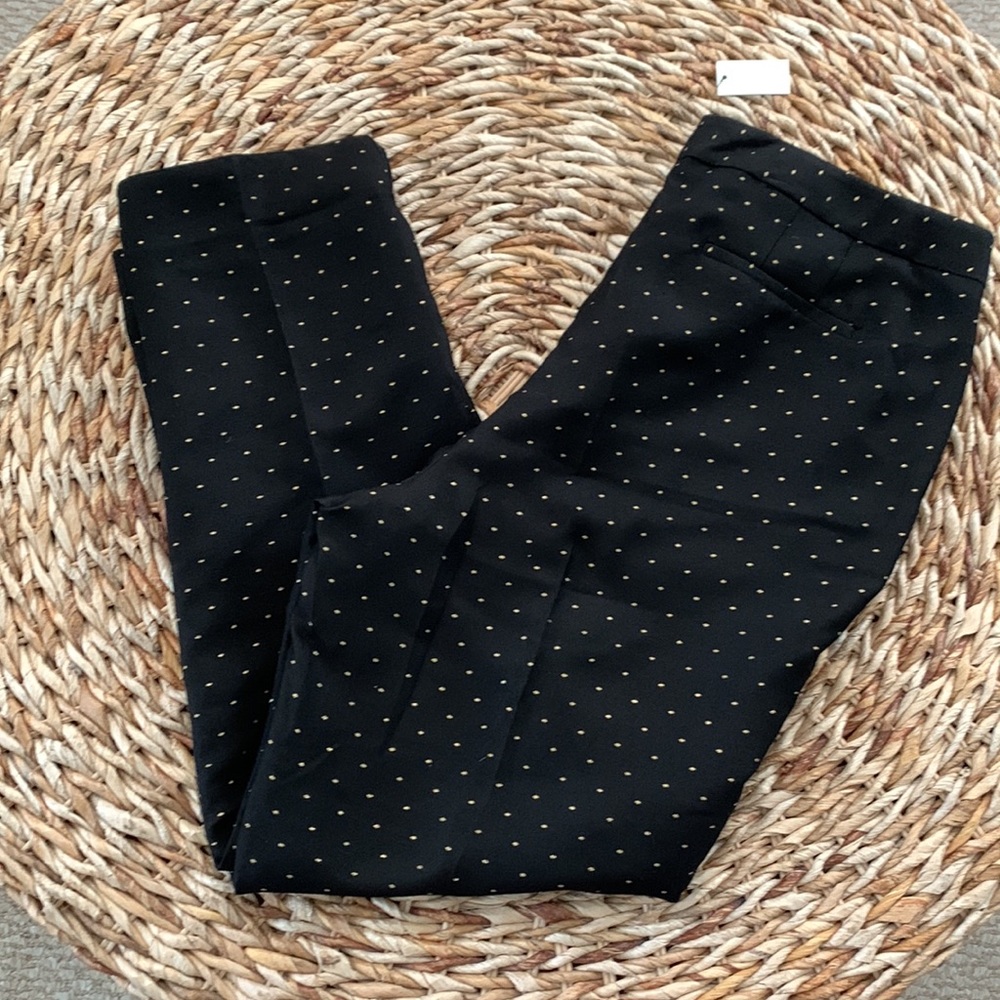 Talbots Gold Polka Dot Ankle Pant sz16 NWT - Picture 8 of 15